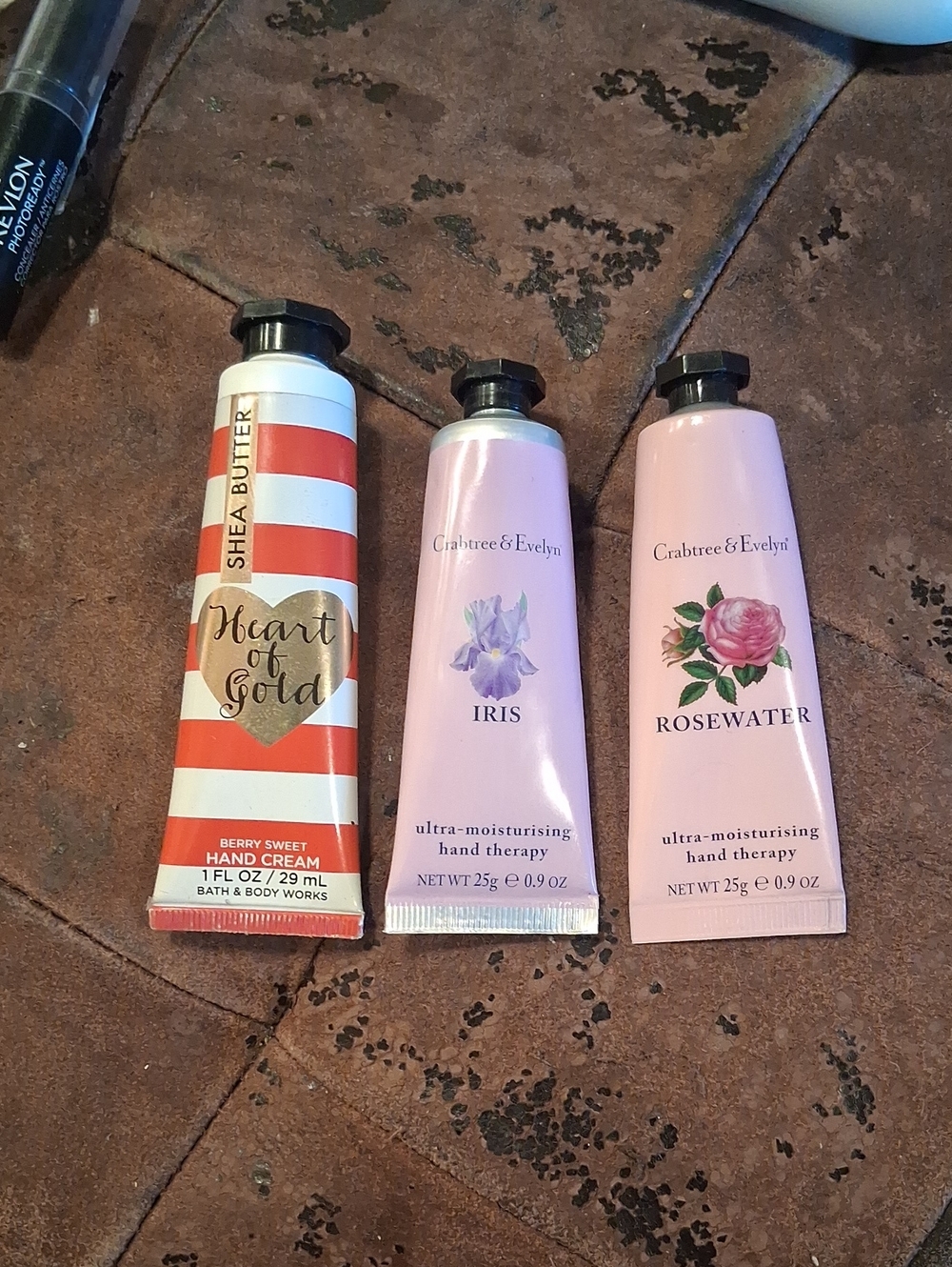 Crabtree & Evelyn Pink Rosewater & Iris Hand Cream Tubes